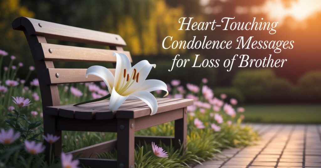 Heart-Touching Condolence Messages For Loss Of Brother