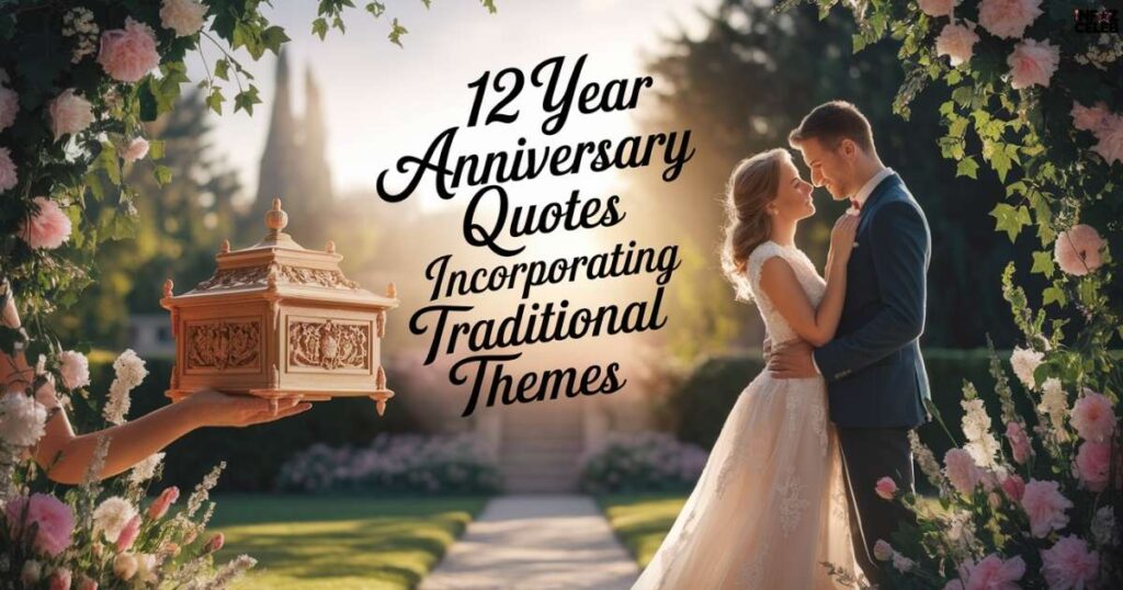 12 Year Anniversary Quotes Incorporating Traditional Themes