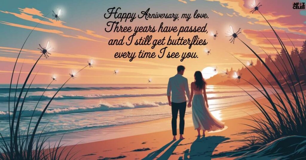 Examples of 3 Year Anniversary Wishes