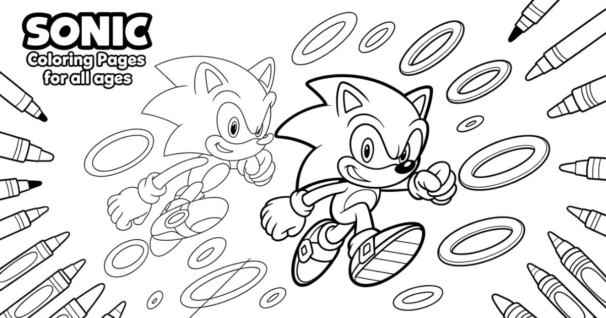 Sonic Coloring Pages (For All Ages)